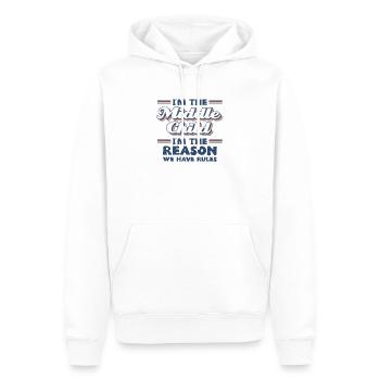 Familie Kinder Geschwister Lustig Geschenkidee - Männer Premium Bio Hoodie - Weiß - Vorne - Nico (187cm)