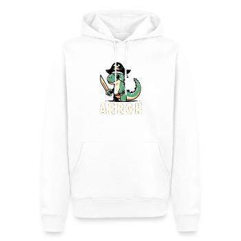 Halloween Pirate Dire Tenue Costume Arrgh - Sweat à capuche Premium bio Homme - blanc - Devant - Nico (187cm)