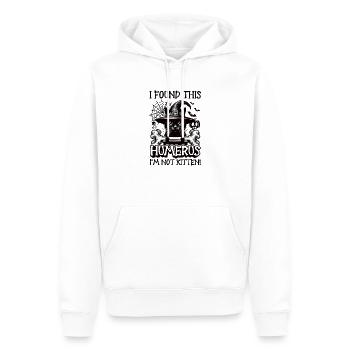 Halloween Cat Witch Humor Saying Funny - Men’s Premium Organic Hoodie - white - Front - Nico (187cm)