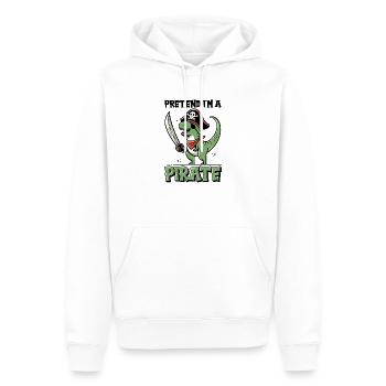 Halloween Pirate Dire Tenue Costume Dinosaure - Sweat à capuche Premium bio Homme - blanc - Devant - Nico (187cm)