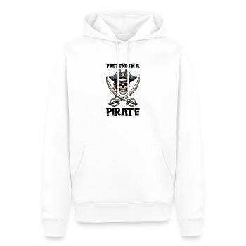 Halloween Pirate Dire Tenue Costume Drôle - Sweat à capuche Premium bio Homme - blanc - Devant - Nico (187cm)