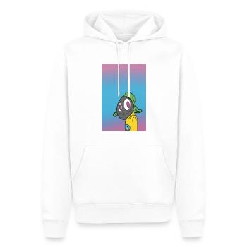 Chromatic Characters Ensemble - Men’s Premium Organic Hoodie - white - Front - Nico (187cm)