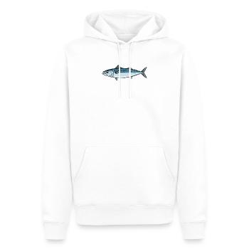 Makrele Fisch Angeln - Männer Premium Bio Hoodie - Weiß - Vorne - Nico (187cm)