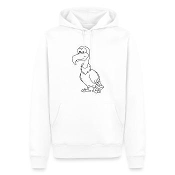 Vulture Comic Animal - Sweat à capuche Premium bio Homme - blanc - Devant - Nico (187cm)