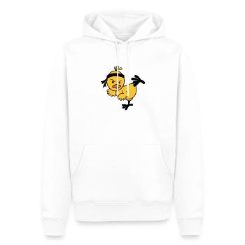 Karate Chick - Männer Premium Bio Hoodie - Weiß - Vorne - Nico (187cm)