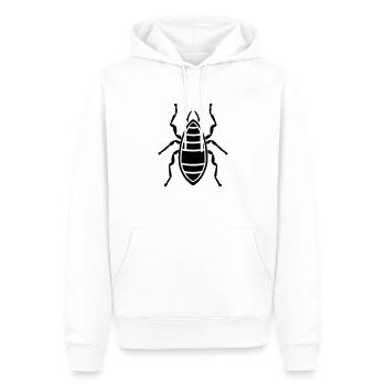 Flea insect - Men’s Premium Organic Hoodie - white - Front - Nico (187cm)