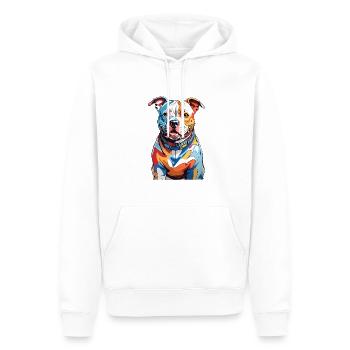 Bunte Hundemotive für wahre Hundeliebe Doglover - Männer Premium Bio Hoodie - Weiß - Vorne - Nico (187cm)