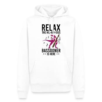 Fagottrohr für Fagottist und Fagottorchester - Männer Premium Bio Hoodie - Weiß - Vorne - Nico (187cm)