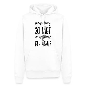 Lustiger Griechischer Spruch Griechenland Geschenk - Männer Premium Bio Hoodie - Weiß - Vorne - Nico (187cm)