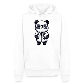 Cute Panda Doctor - Männer Premium Bio Hoodie - Weiß - Vorne - Nico (187cm)