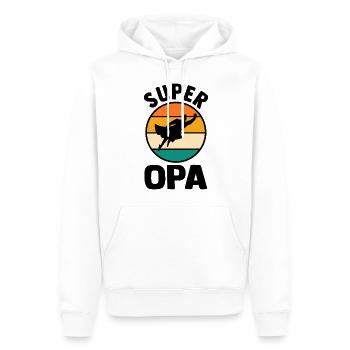 Grandpa Grandpa - Men’s Premium Organic Hoodie - white - Front - Nico (187cm)