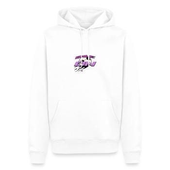 GAME ON 1.0 - Männer Premium Bio Hoodie - Weiß - Vorne - Nico (187cm)