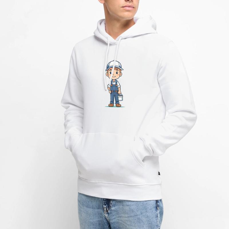 Maler, Lackierer oder Anstreicher Männer Premium Bio Hoodie