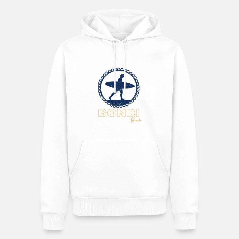 Bondi Beach - Männer Premium Bio Hoodie - Weiß
