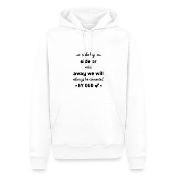 Beste Freunde Spruch - Männer Premium Bio Hoodie - Weiß - Vorne - Nico (187cm)