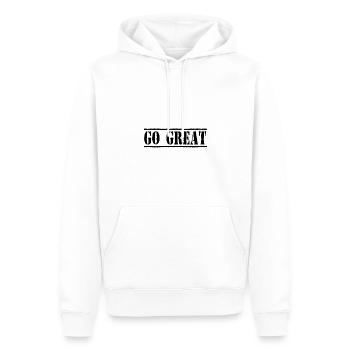 Geld Motivation Profit Gewinn Performance Rendite - Männer Premium Bio Hoodie - Weiß - Vorne - Nico (187cm)