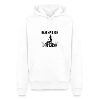 Gartenarbeit Landschaftsgärtner Geschenkidee - Männer Premium Bio Hoodie - Weiß - Vorne - Nico (187cm)