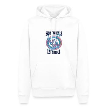 Rollerblades Blade Eight Wheels Let ́s Roll Cadeaux - Sweat à capuche Premium bio Homme - blanc - Devant - Nico (187cm)