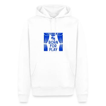 Musical Theatre Born To Play Theater Design - Men’s Premium Organic Hoodie - white - Front - Nico (187cm)