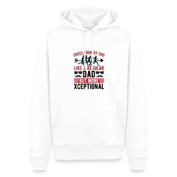 Cadeaux de course XC - Idée de design parfaite pour XC Runner - Sweat à capuche Premium bio Homme - blanc - Devant - Nico (187cm)