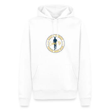 Running Good Things Come To Run Marathon Runner - Men’s Premium Organic Hoodie - white - Front - Nico (187cm)
