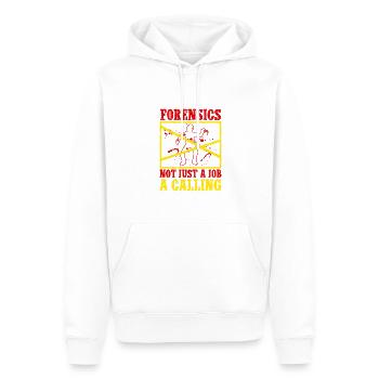 Forensic Science Major Forensics Not Just A Job - Men’s Premium Organic Hoodie - white - Front - Nico (187cm)