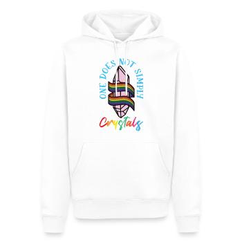 Crystal collect enought- Kristalle - Männer Premium Bio Hoodie - Weiß - Vorne - Nico (187cm)