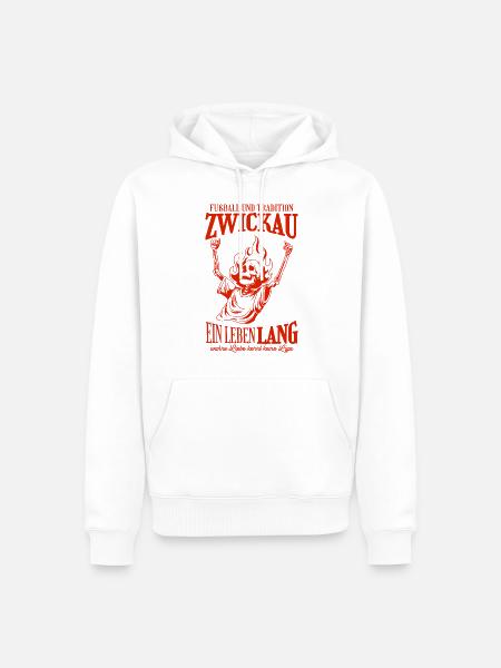 Zwickau Fußball Fan Geschenk - Männer Premium Bio Hoodie - Weiß