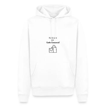 J peux pas j ai Centre Commercial - Sweat à capuche Premium bio Homme - blanc - Devant - Nico (187cm)