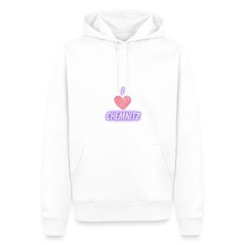 Heimatliebe zur Stadt Chemnitz - Männer Premium Bio Hoodie - Weiß - Vorne - Nico (187cm)