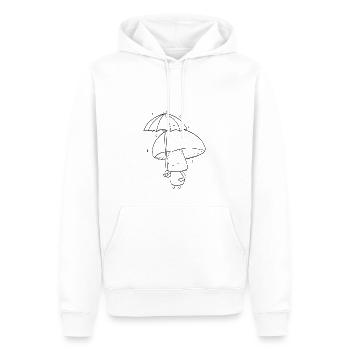 Regen Pilz - Männer Premium Bio Hoodie - Weiß - Vorne - Nico (187cm)