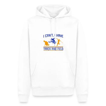 Track And Field Athletes I Can´t Have - Männer Premium Bio Hoodie - Weiß - Vorne - Nico (187cm)