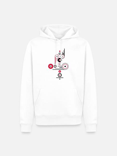 access - Men’s Premium Organic Hoodie - white