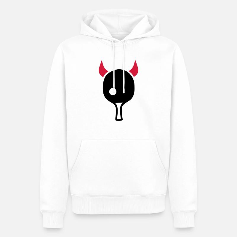 table tennis - Men’s Premium Organic Hoodie - white