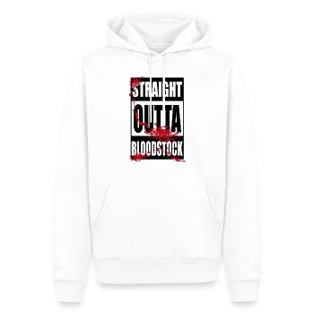 Outta Bloodstock - Men’s Premium Organic Hoodie - white - Front - Nico (187cm)