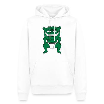 monster oger troll boese sumo ringer uebergewicht - Männer Premium Bio Hoodie - Weiß - Vorne - Nico (187cm)