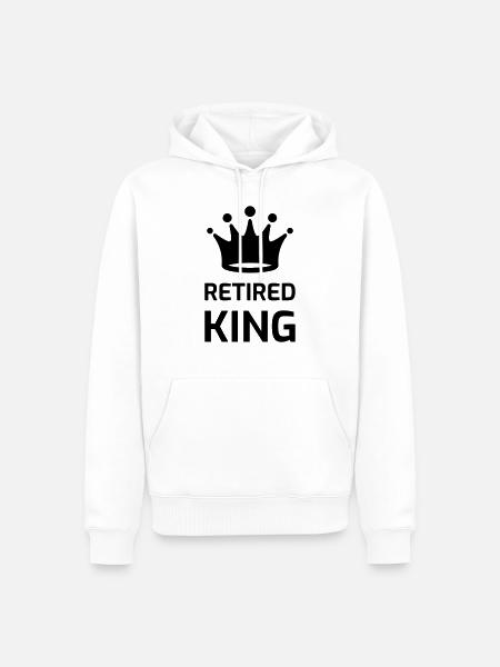 Retirement Retired Ruhestand Retraite Retraitée - Men’s Premium Organic Hoodie - white