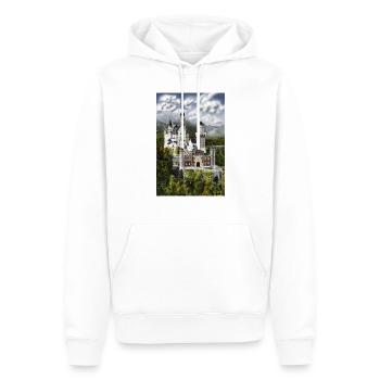 Schloss Neu Schwanstein - Männer Premium Bio Hoodie - Weiß - Vorne - Nico (187cm)