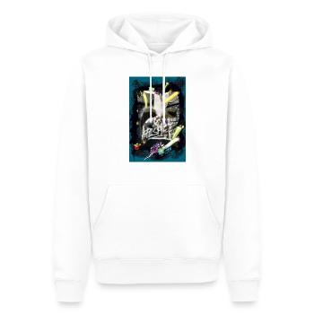 Elsässer Kunststraße22 - Männer Premium Bio Hoodie - Weiß - Vorne - Nico (187cm)