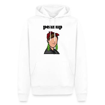peanup - Sweat à capuche Premium bio Homme - blanc - Devant - Nico (187cm)