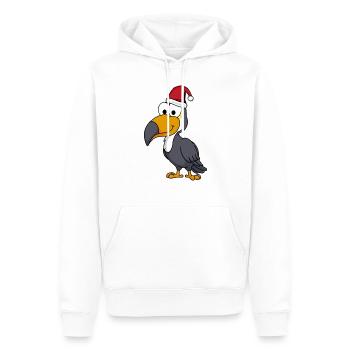 Toucan Comic Christmas - Men’s Premium Organic Hoodie - white - Front - Nico (187cm)