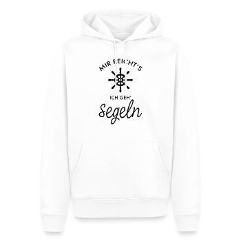 Mir Reichts Ich Geh Segeln - Männer Premium Bio Hoodie - Weiß - Vorne - Nico (187cm)