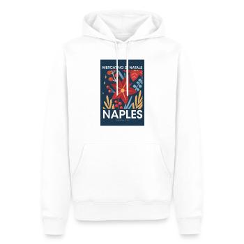 Weihnachtsmarkt Naples Poster Italy 1960 - Männer Premium Bio Hoodie - Weiß - Vorne - Nico (187cm)