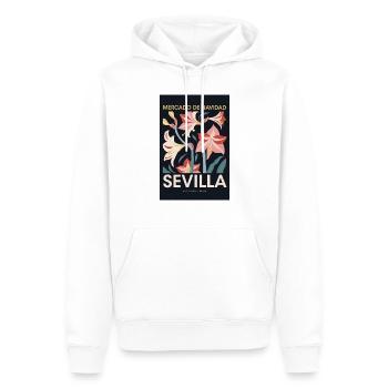 Weihnachtsmarkt Sevilla Poster Spain 1960 - Männer Premium Bio Hoodie - Weiß - Vorne - Nico (187cm)