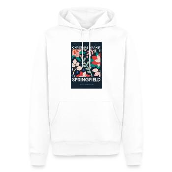 Weihnachtsmarkt Springfield Poster USA 1960 - Männer Premium Bio Hoodie - Weiß - Vorne - Nico (187cm)