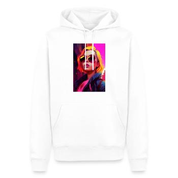 Blond Girl - Männer Premium Bio Hoodie - Weiß - Vorne - Nico (187cm)