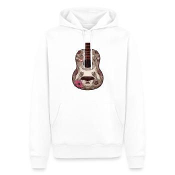 Gitarre Musikinstrument Zupfinstrument Gitarrist - Männer Premium Bio Hoodie - Weiß - Vorne - Nico (187cm)