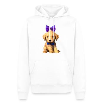 Propriétaires de chiens Golden Retriever chiots chiens - Sweat à capuche Premium bio Homme - blanc - Devant - Nico (187cm)