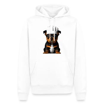 Rottweiler Restaurateur Dogs Cooking Dog Puppy - Men’s Premium Organic Hoodie - white - Front - Nico (187cm)