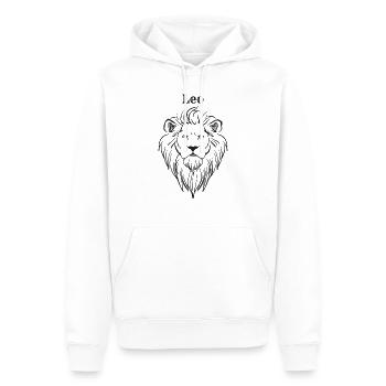 Lion - Sweat à capuche Premium bio Homme - blanc - Devant - Nico (187cm)